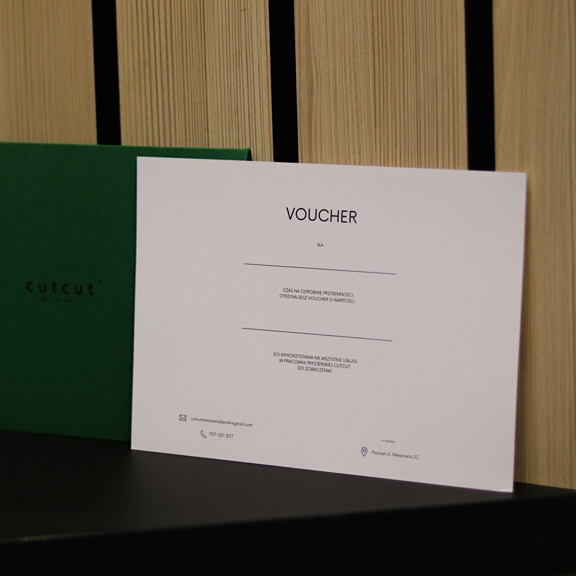 Voucher Cutcut Wysyłany Pocztą